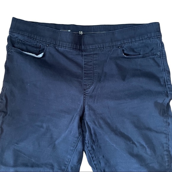 Levi’s 18 jeans black no zipper pull on wide leg denim jeans 34x32 - Picture 4 of 8